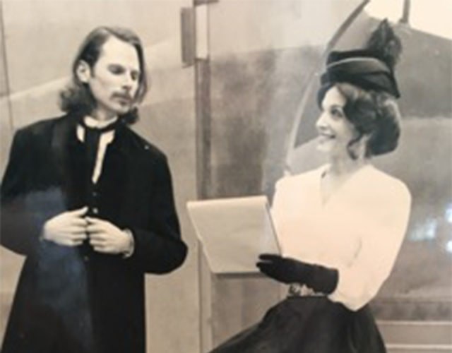 Geoffrey Blaisdell (Robert Louis Stevenson), Linda Purdy (Fanny Osborne), Forest Theatre TELLER OF TALES